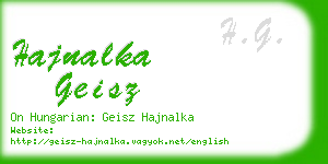 hajnalka geisz business card